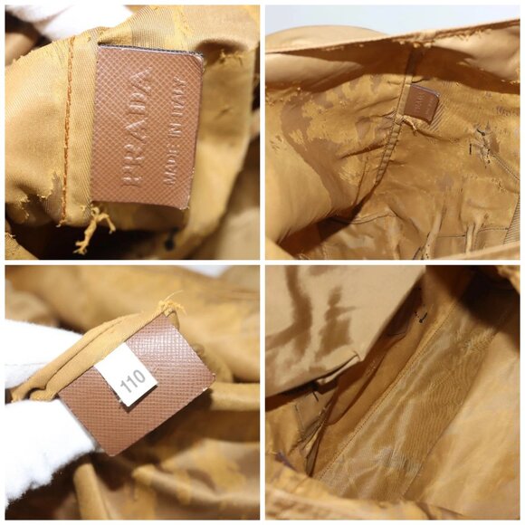 PRADA Tote Bag Nylon Khaki Silver Auth - Picture 15 of 16